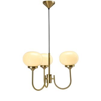 Klasyczny żyrandol szklane klosze Elsy